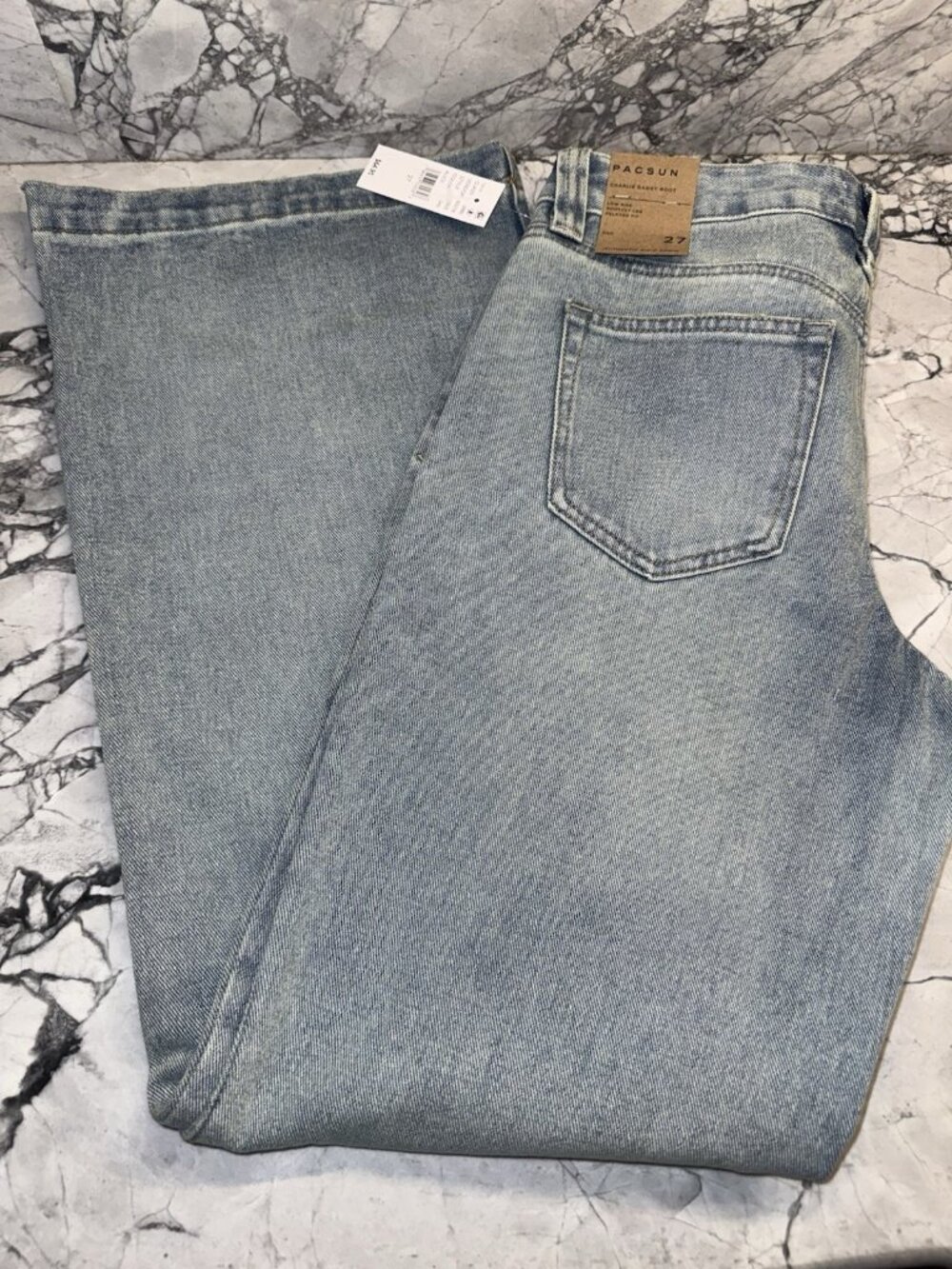 Pac Sun Charlie Baggy Boot Womens Jeans Size 27 NEW
